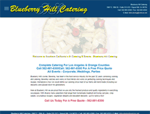 Tablet Screenshot of blueberryhillcatering.net